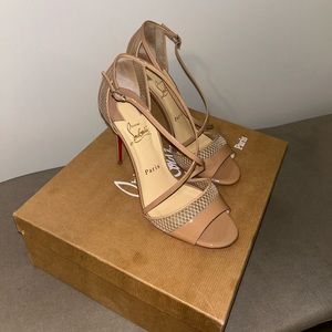 Christian Louboutin Slikova Nude Sandals